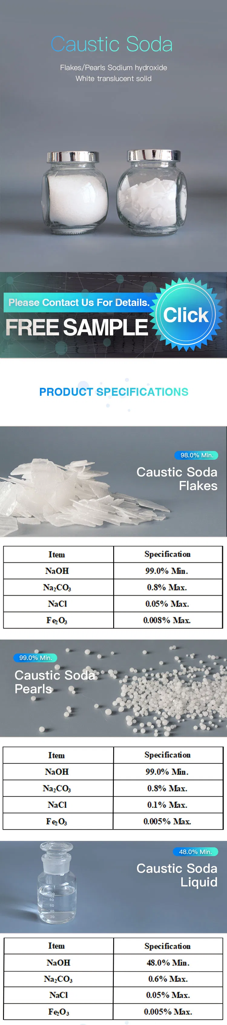 Hidróxido de Sódio Naoh 1310-73-2 Soda Cáustica Pérola para Sabão