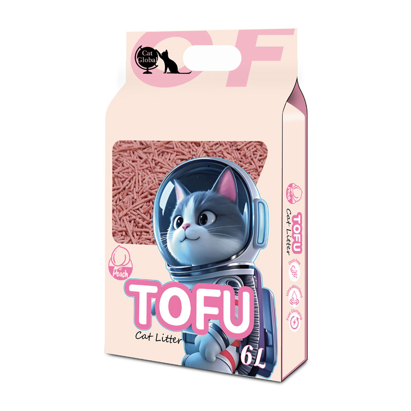 Melhor Vendedor Areia para Gato Natural de Tofu Feita de Amido de Milho, Amido de Soja, Amido de Mandioca e Fibra de Ervilha para Gatos