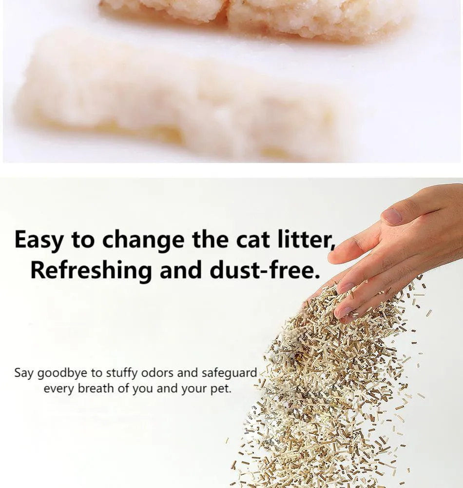 Areia para Gato - Agregação Rápida e Não Adesiva