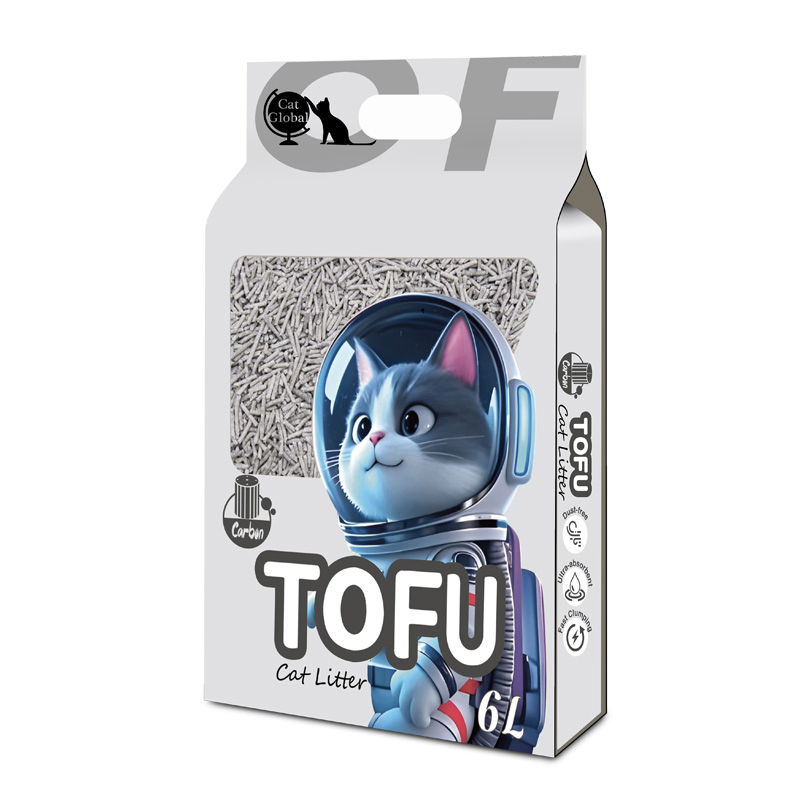 Melhor Vendedor Areia para Gato Natural de Tofu Feita de Amido de Milho, Amido de Soja, Amido de Mandioca e Fibra de Ervilha para Gatos