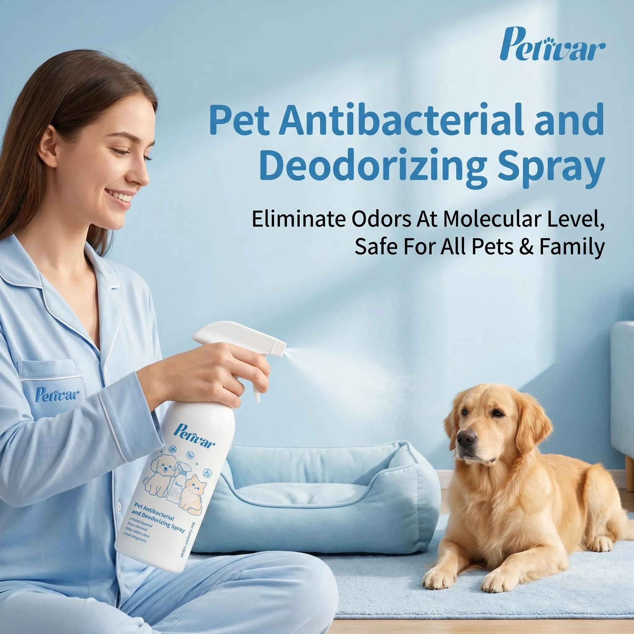Natural Pet Odor Eliminator Spray for Dogs and Cats OEM ODM Manufacturer