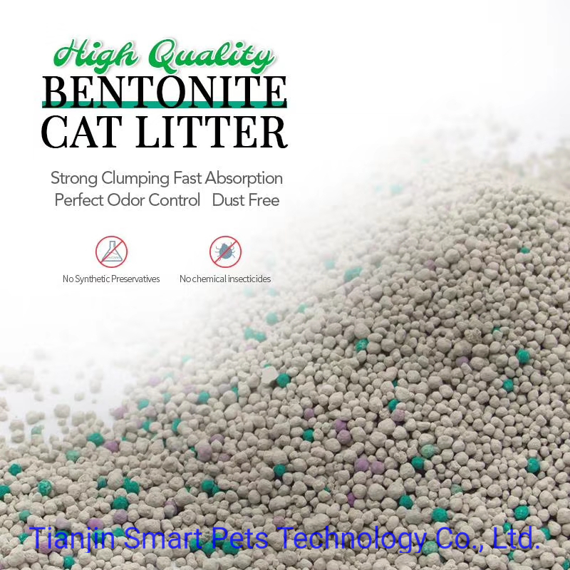 Areia para gatos ecológica que forma grumos, feita de bentonita natural