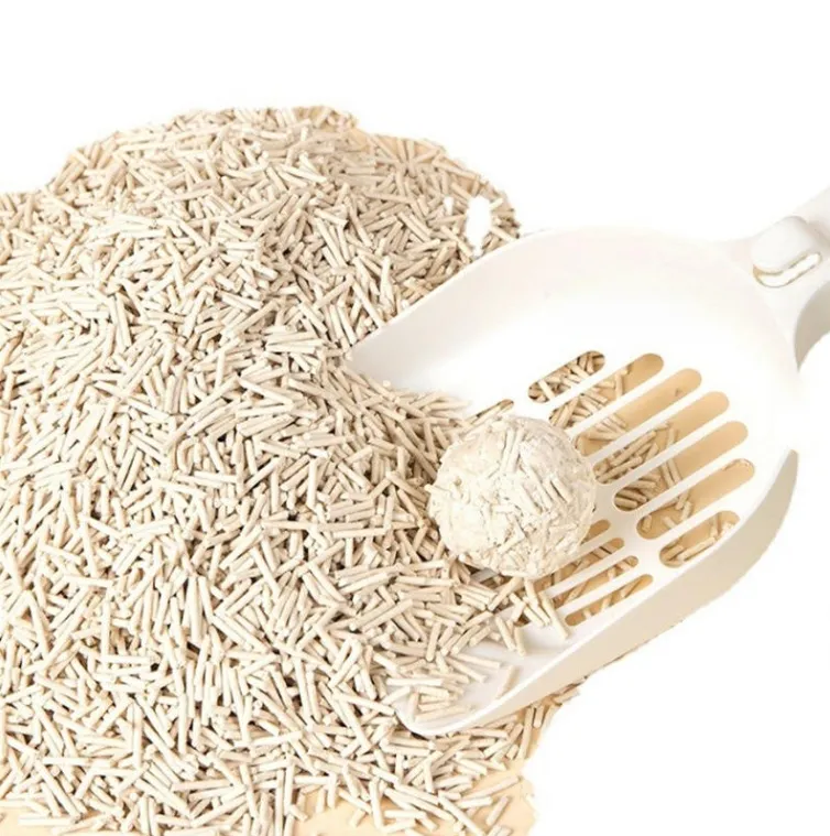 2025 Top seller Natural tofu lixo de gato feito de milho Amido a granel
