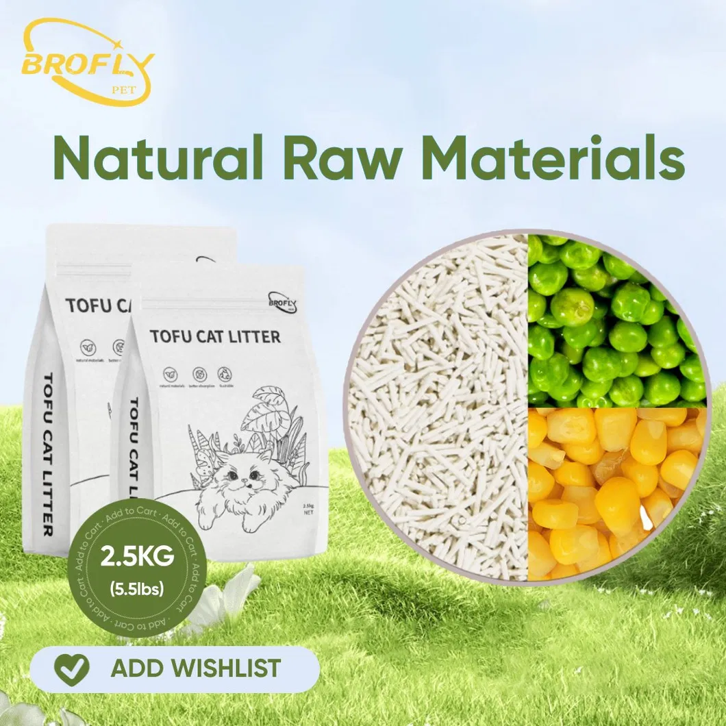 Areia para Gato Hipoalergênica de Tofu