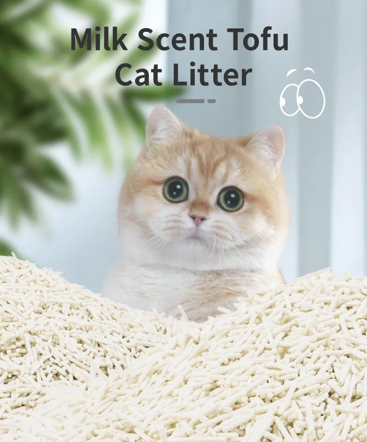 Areia para Gato de Tofu Orgânico - 2.5kg Embalagem de Papel Kraft Biodegradável
