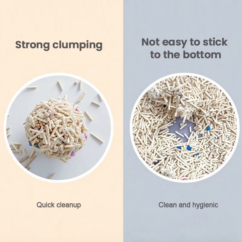 Argila Bentonita de Mistura de Adsorção Dupla e Carvão Ativado de Bambu para Alta Desodorização e Formação Rápida de Grumos