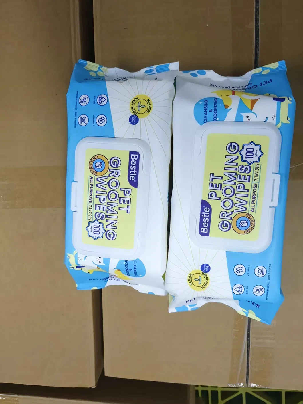Toalhetes Umidificados para Limpeza de Animais de Estimação com Material Não Tecido Macio para Higiene