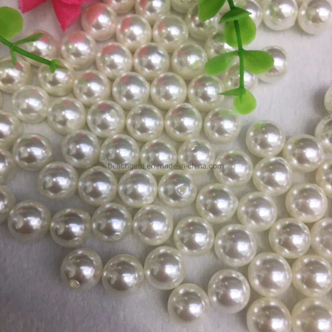 Meia perfurada pérola natural de concha para montagem de joias