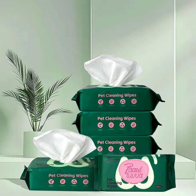 Toalhetes Úmidos Biodegradáveis Multipropósito para Limpeza e Higiene de Cães e Gatos em Ambientes Internos