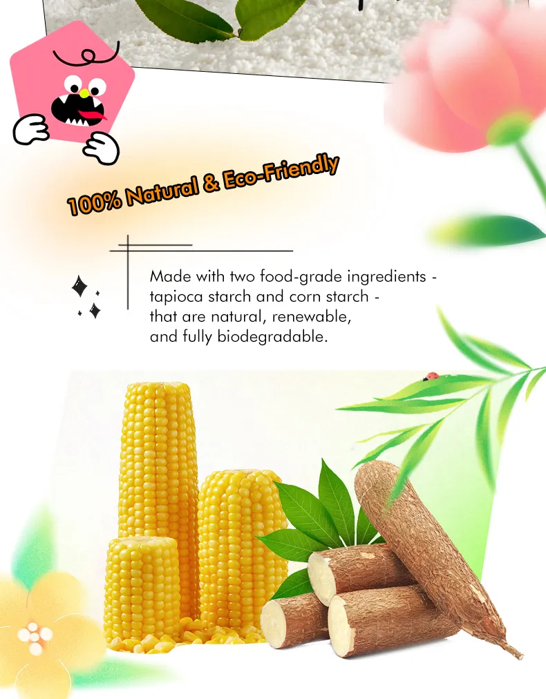 Areia para Gato à Base de Mandioca Ecológica, Agregação Rápida, Ingredientes Naturais, Neutralizador de Odor