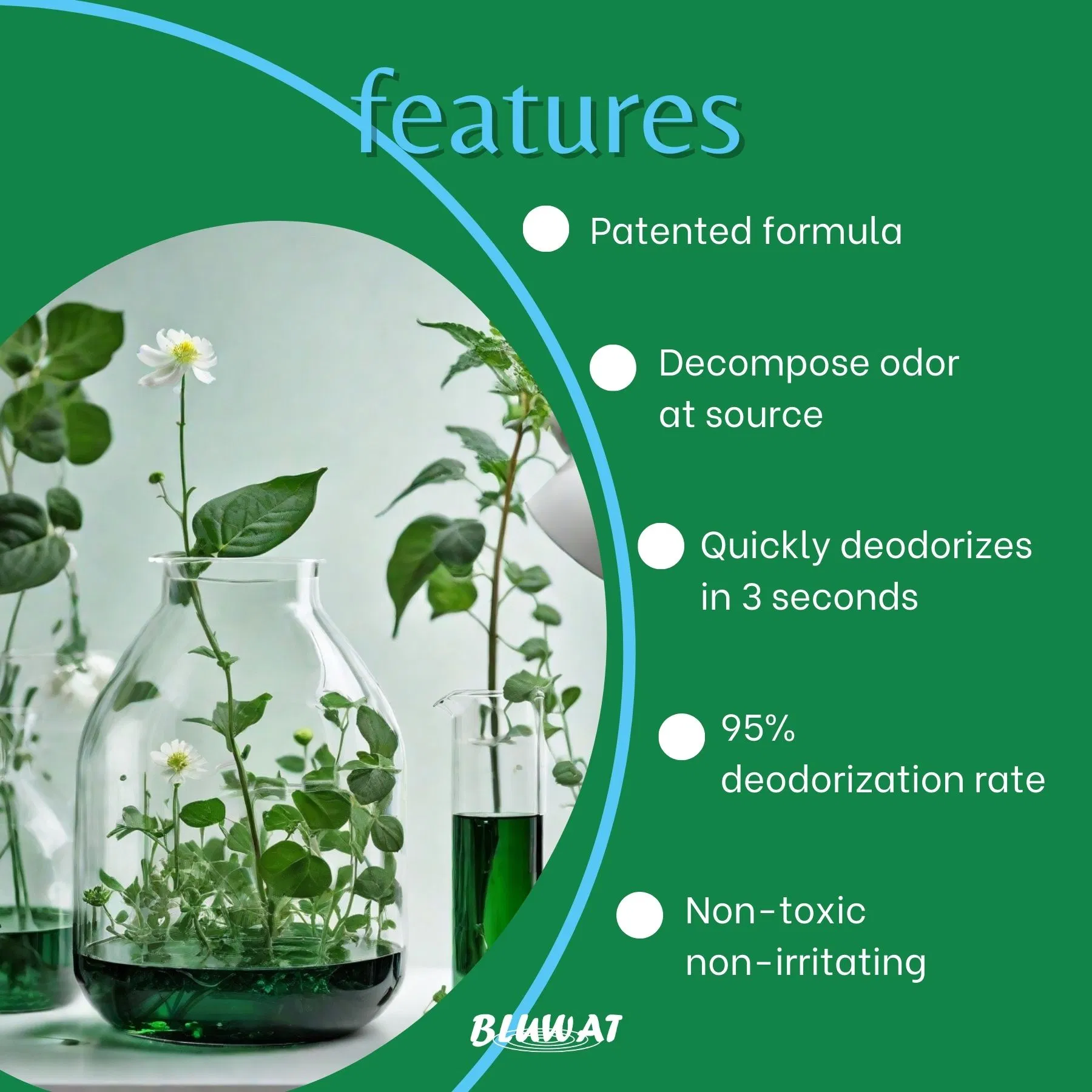 Eliminador de Odor à Base de Plantas e Spray Desodorizante para Odor Forte Sem Fragrância Adicionada Multiuso para Urina de Animais, Sapatos, Fumaça, Carpete, Linhos