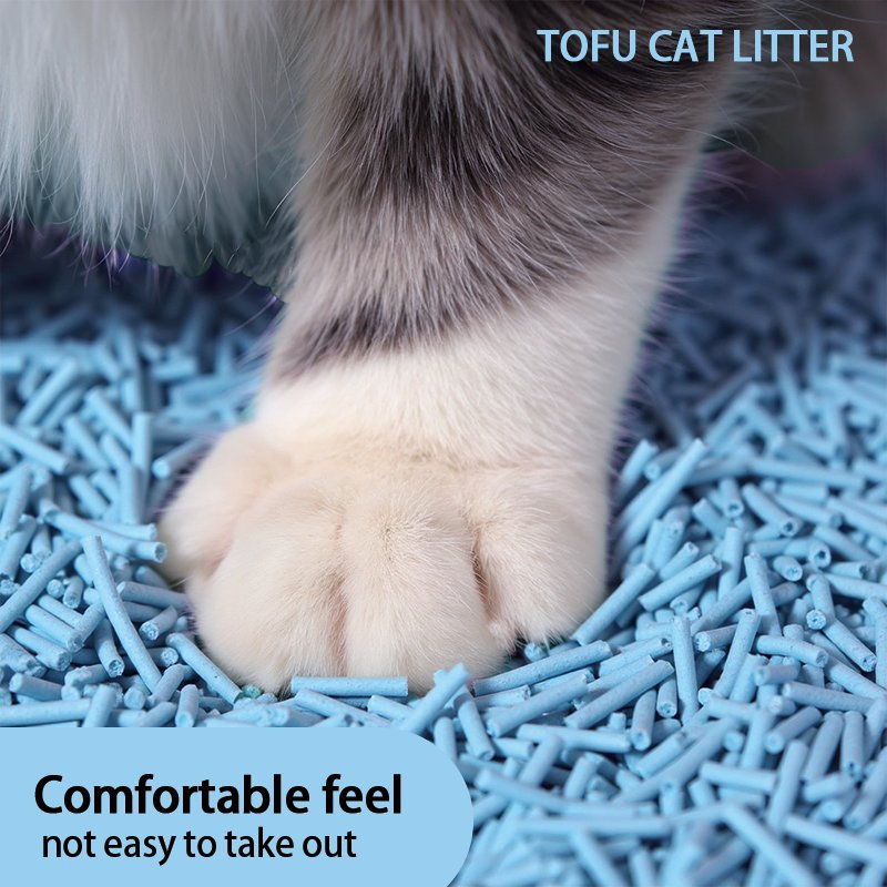Areia de Gato de Fibra de Milho a Granel Controle de Odor Sem Rastreio Agregante Pequena Seção Economia de Areia Vários Odores Areia de Gato de Tofu