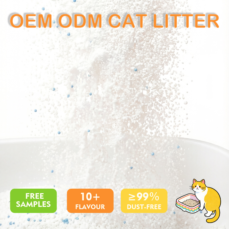 Areia para Gato de Lavanda em Grande Quantidade à Base de Cassava