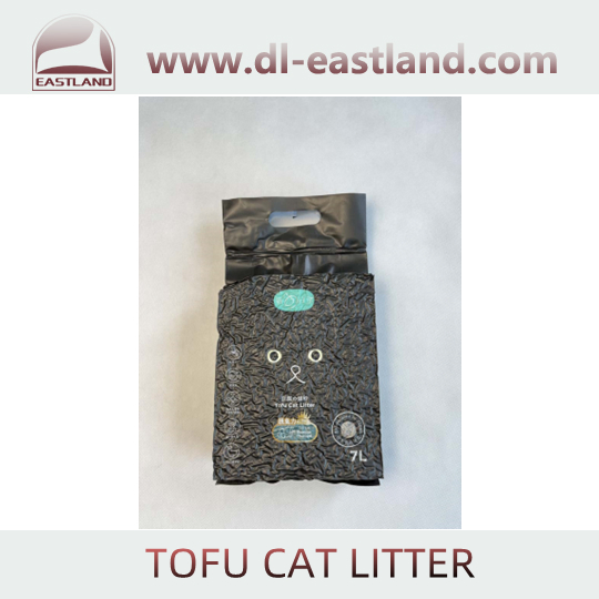 Areia para gatos de tofu com sabor a carvão de bambu ecológico, desodorizante, carbono ativado, descartável e sustentável