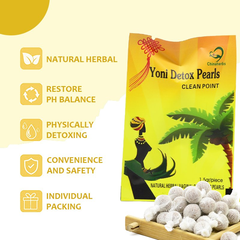 Chinaherbs Tampão Herbal Ponto Limpo Yoni Pérolas Detox Lubrificação para Intimidade Feminina