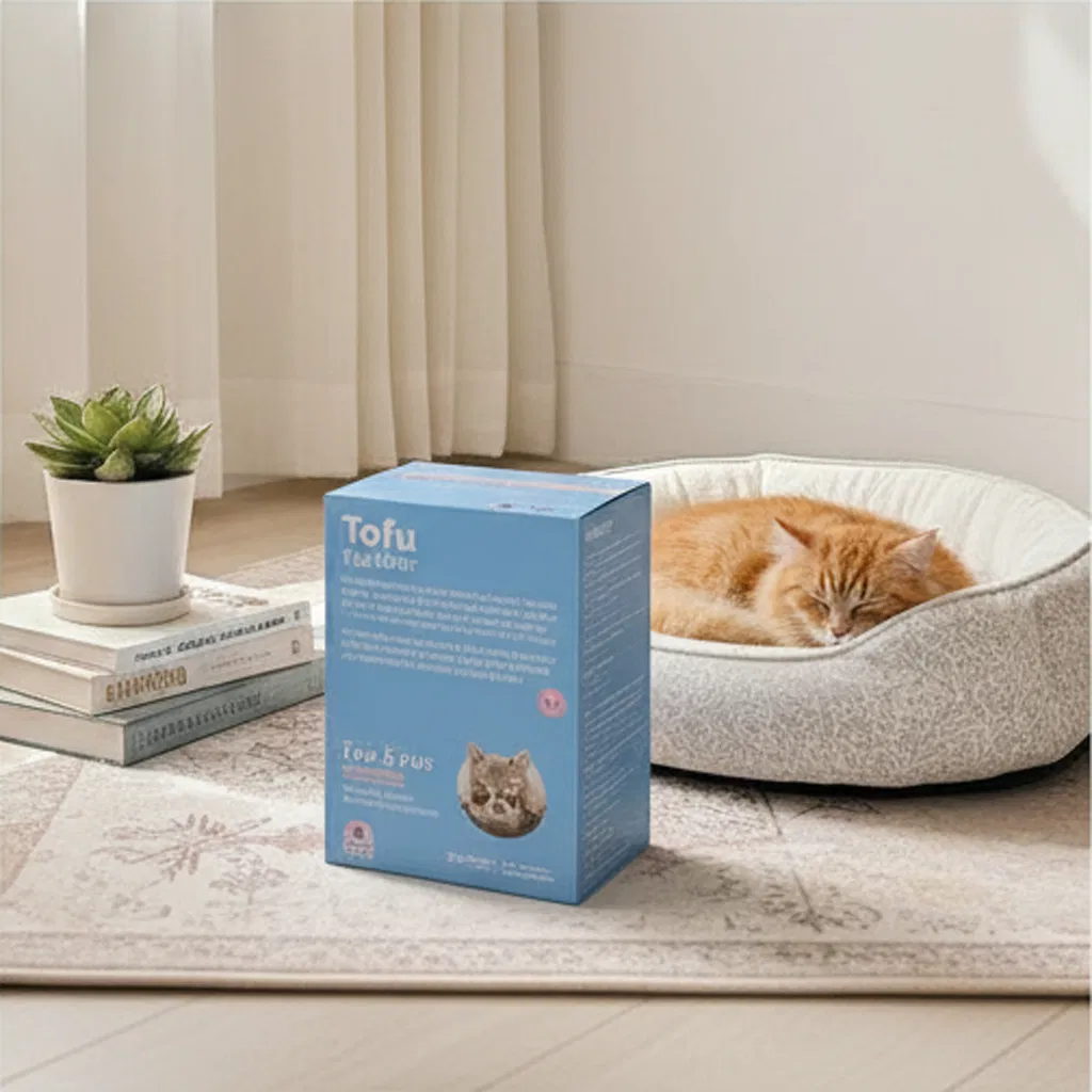 Fabricante de Areia para Gatos Atacado de Fornecedores de Animais de Estimação OEM Biodegradável Inibição de Bactérias Livre de Poeira Flushable Natural Aglomerante Premium de Tofu para Gatos