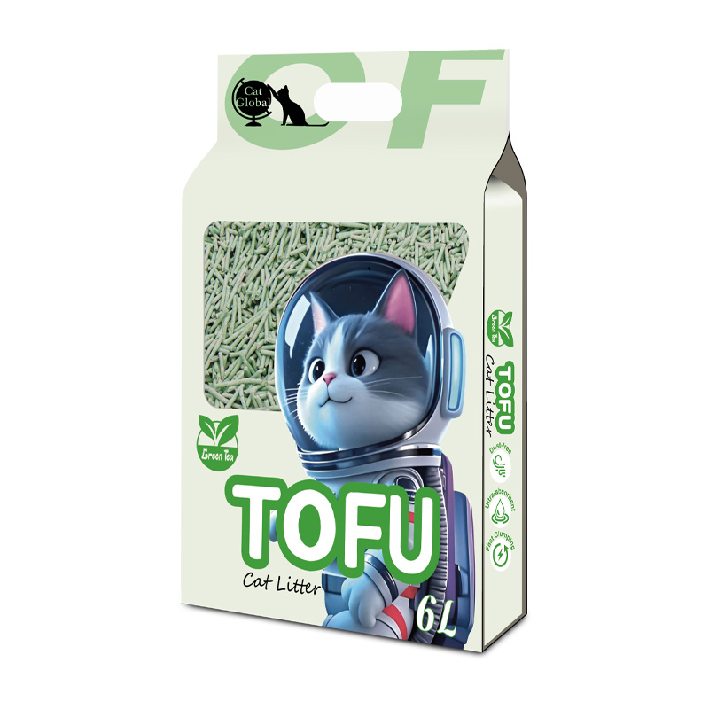 Melhor Vendedor Areia para Gato Natural de Tofu Feita de Amido de Milho, Amido de Soja, Amido de Mandioca e Fibra de Ervilha para Gatos