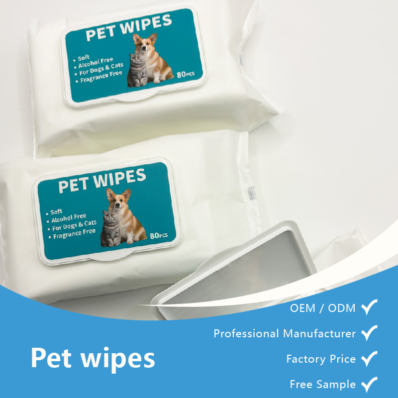 Toalhetes Ecológicos para Animais de Estimação para Cães e Gatos Limpeza Diária Suave