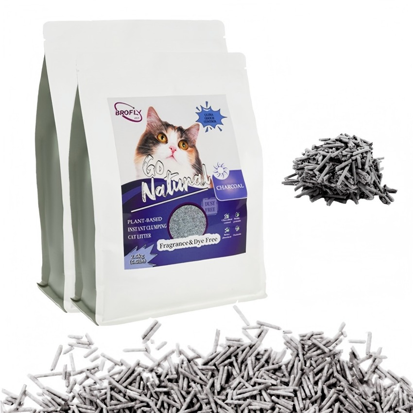 Fabricação lixo vegetal ecológico Charcoal Cat para claumping e desodorização