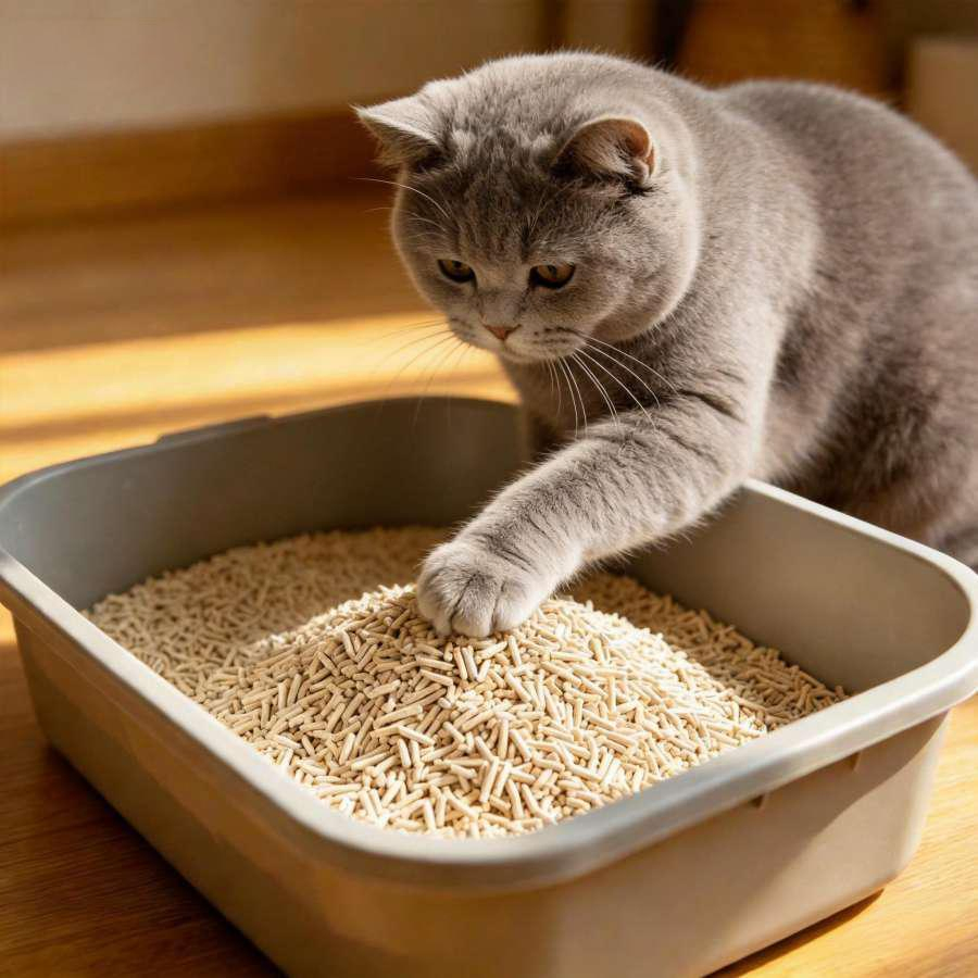 Areia para gatos de tofu à base de milho biodegradável, tratamento de resíduos limpo, popular entre atacadistas de animais de estimação no exterior