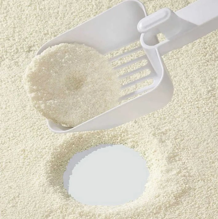 Areia para Gato à Base de Mandioca Não Tóxica 99.9% Sem Poeira Fácil de Remover Melhor para Caixas de Areia para Gatos e Lares com Vários Gatos