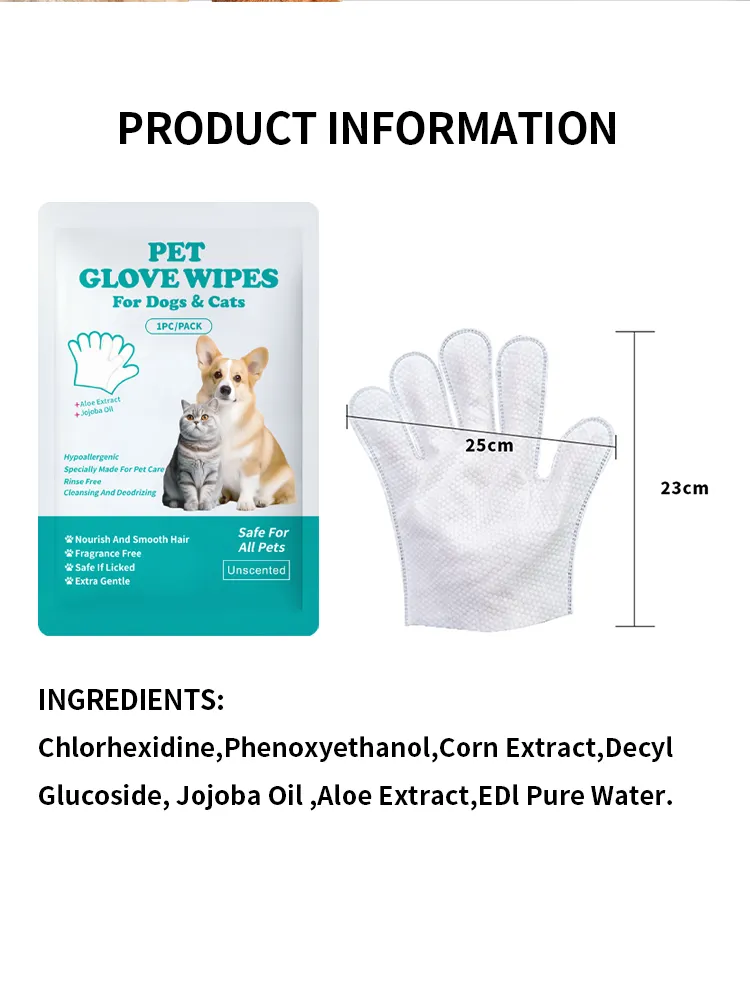 Toalhetes de Limpeza Dental de Alta Qualidade para Animais de Estimação Cuidado Oral para Cães Limpador de Dentes para Gatos Toalhetes Úmidos para os Dedos 6-Piece Caixa