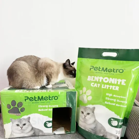 Areia para Gato Premium Absorvente Feita de Materiais Naturais para Pedidos de Grande Volume de Areia para Gato