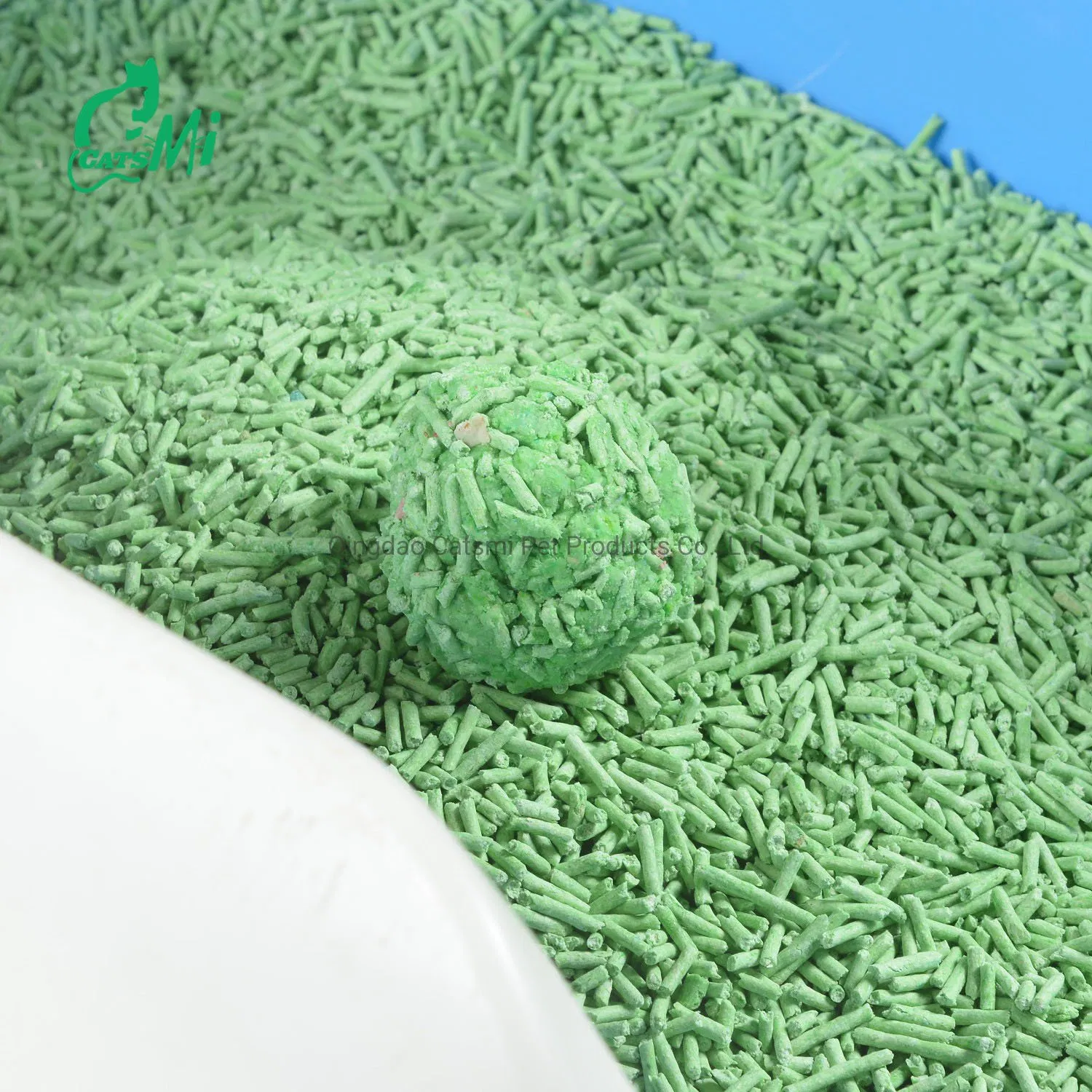 Areia para gatos personalizada, extra absorvente, de grama de chá verde/bambu pandan de maçã de tofu, atacado selecionado