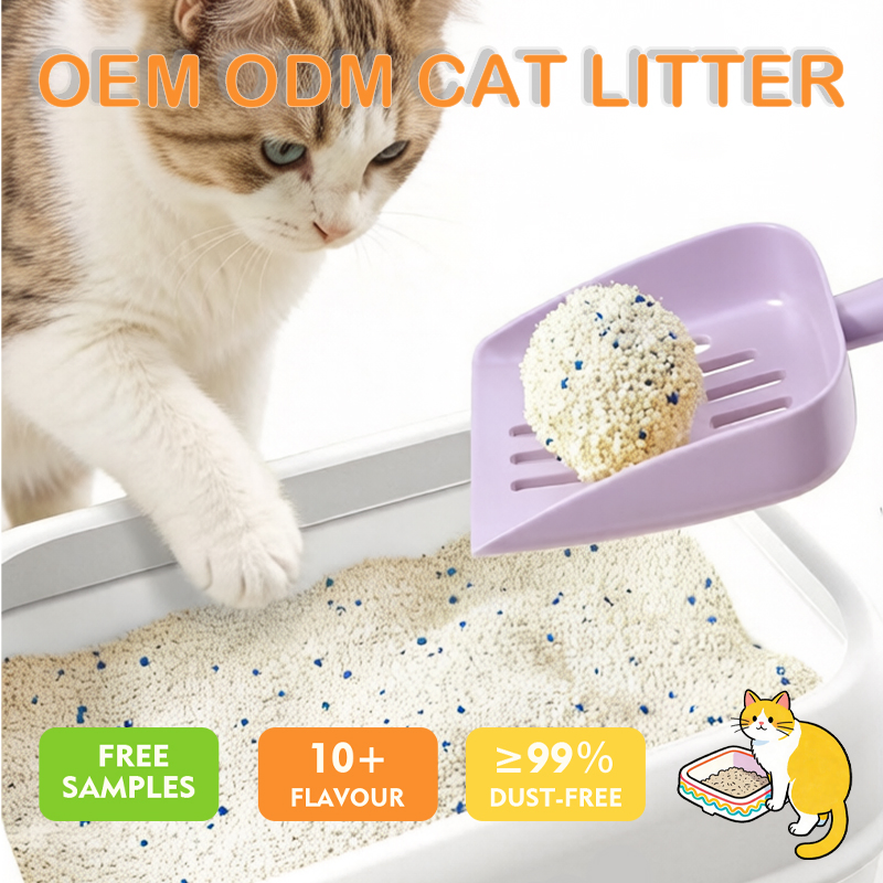 100% Amido de Mandioca 100% Vegetal e 8% Fibra de Feijão com Fator Desodorante para Areia para Gato