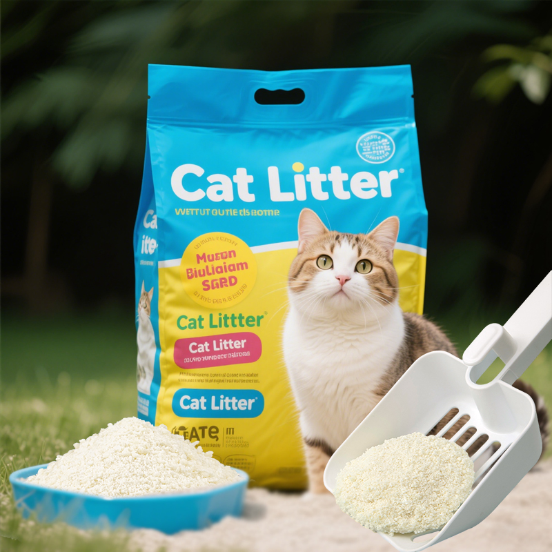 Fornecedor Chinês de Areia para Gato de Mandioca Ecológica Baseada em Plantas Tecnologia de Agregação Baixa Poeira Envio Rápido Serviço de Marca Privada OEM