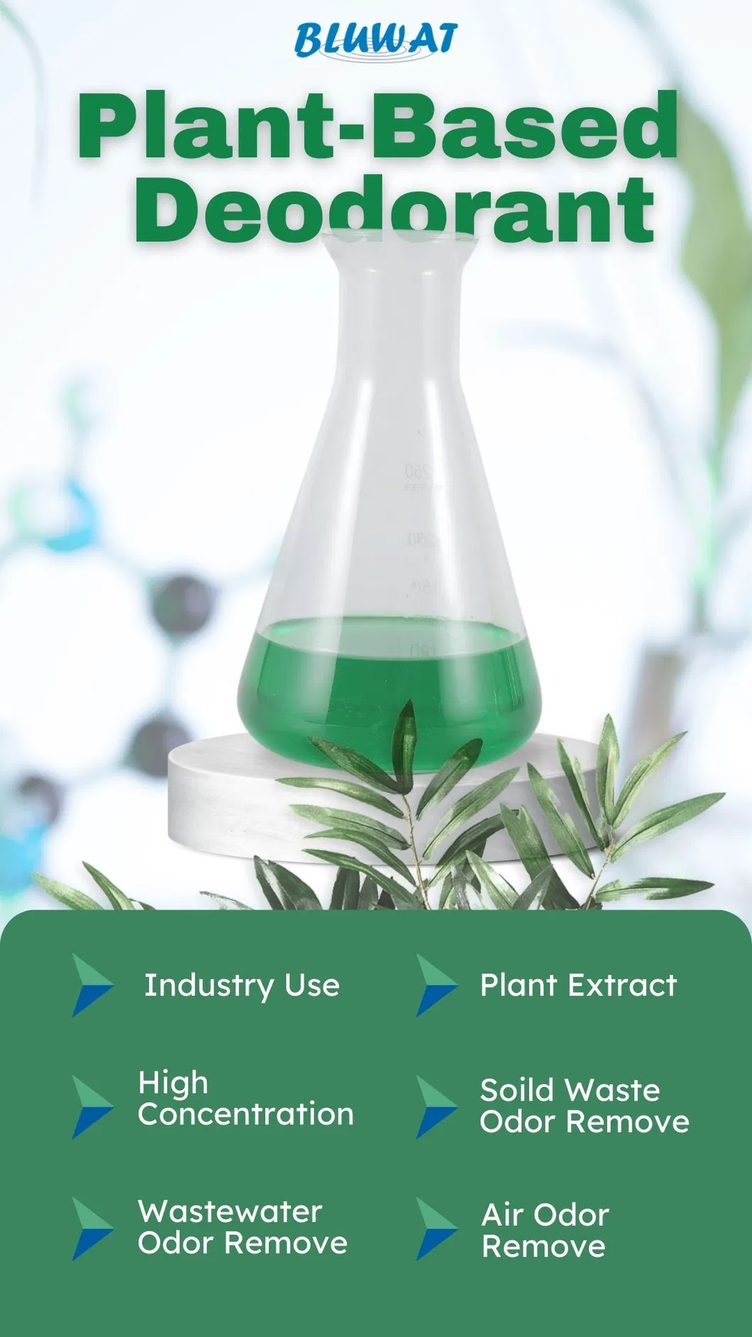 Eliminador de Odor à Base de Plantas e Spray Desodorizante para Odor Forte Sem Fragrância Adicionada Multiuso para Urina de Animais, Sapatos, Fumaça, Carpete, Linhos