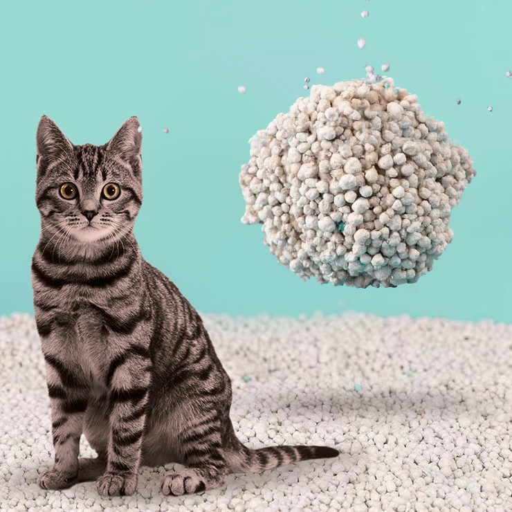 Areia para Gato de Clumping Rápido à Base de Sódio Mistura de Areia de Bentonita de Sódio
