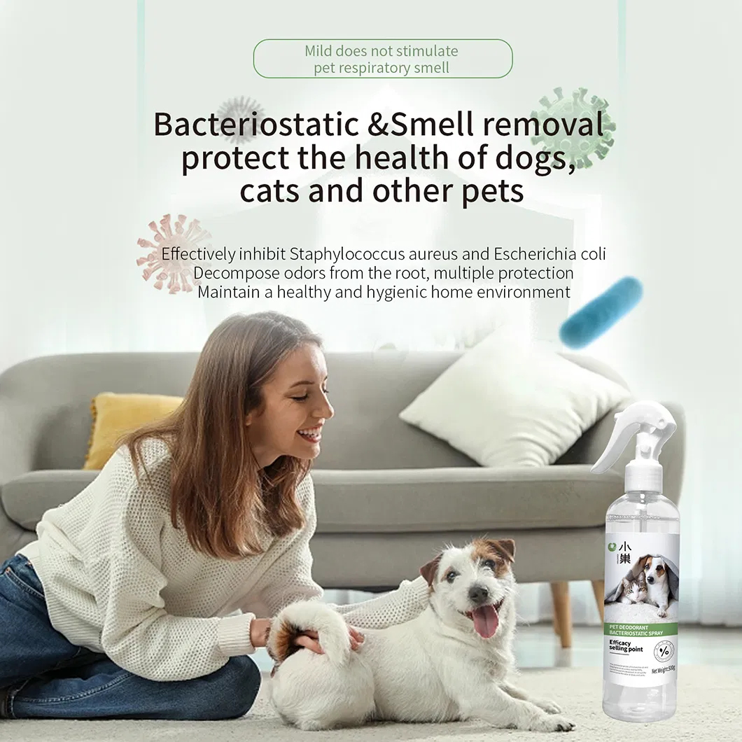 Spray Eliminador de Odor de Animais de Estimação com Ação Antibacteriana para Frescor Duradouro