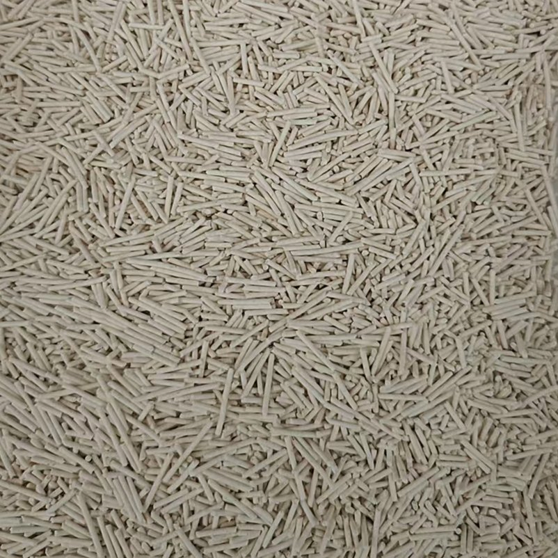 Areia para gatos sustentável e descartável feita de tofu