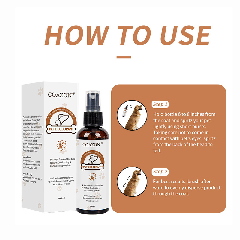 Removedor de Manchas de Animais Spray Eliminador de Odor de Urina de Cães e Gatos Desodorante para Animais Spray de Desinfecção e Desodorização para Ambientes