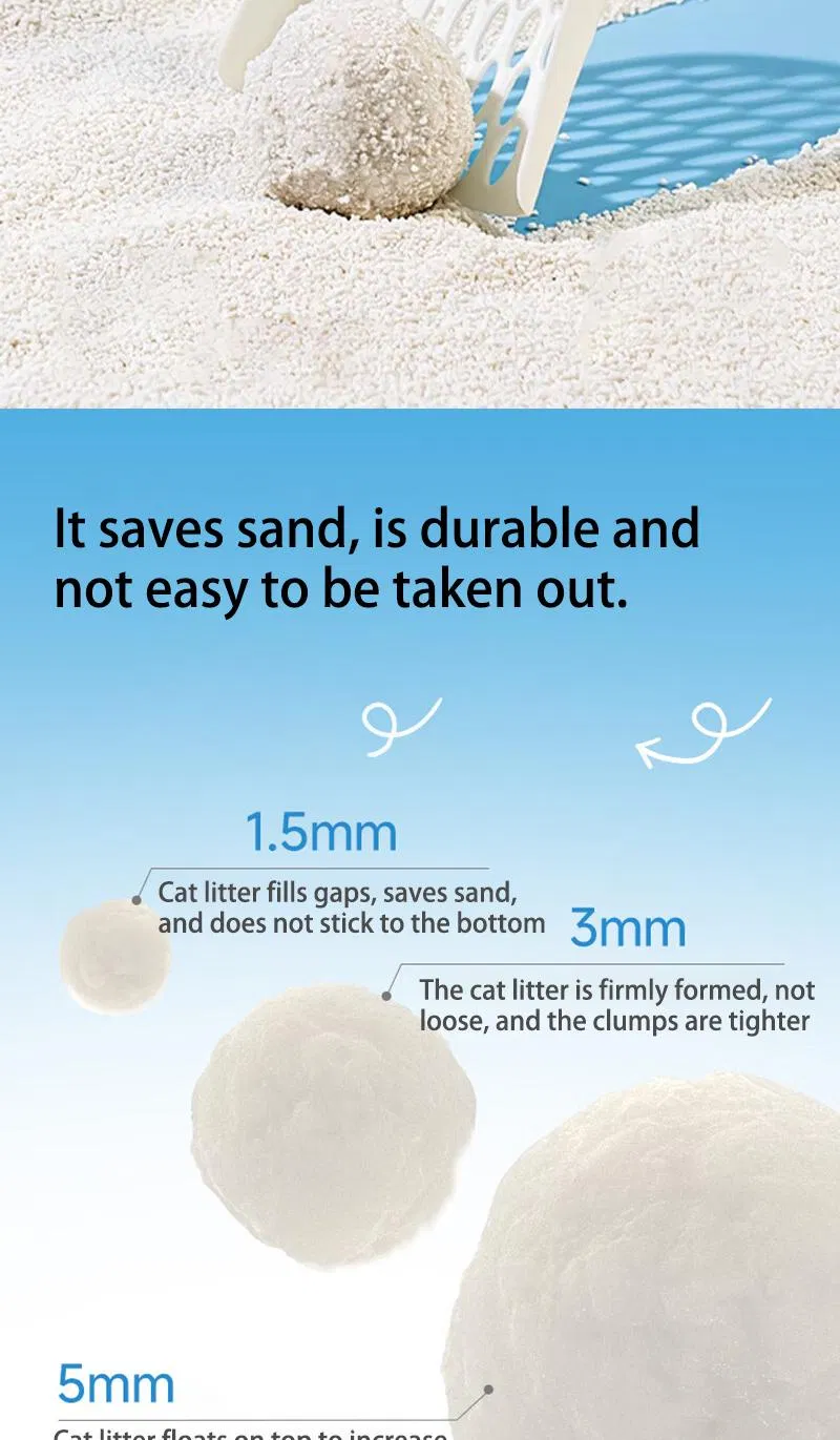 OEM Smart 100% Areia para Gato à Base de Plantas Biodegradável de Mandioca