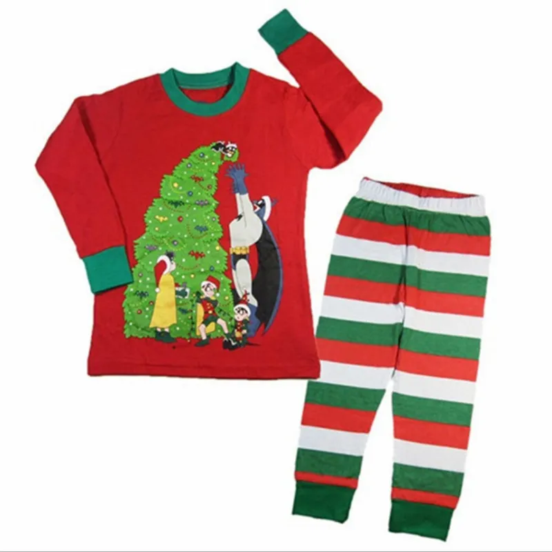 Pijamas de algodón navideños acogedores para mujeres y niños