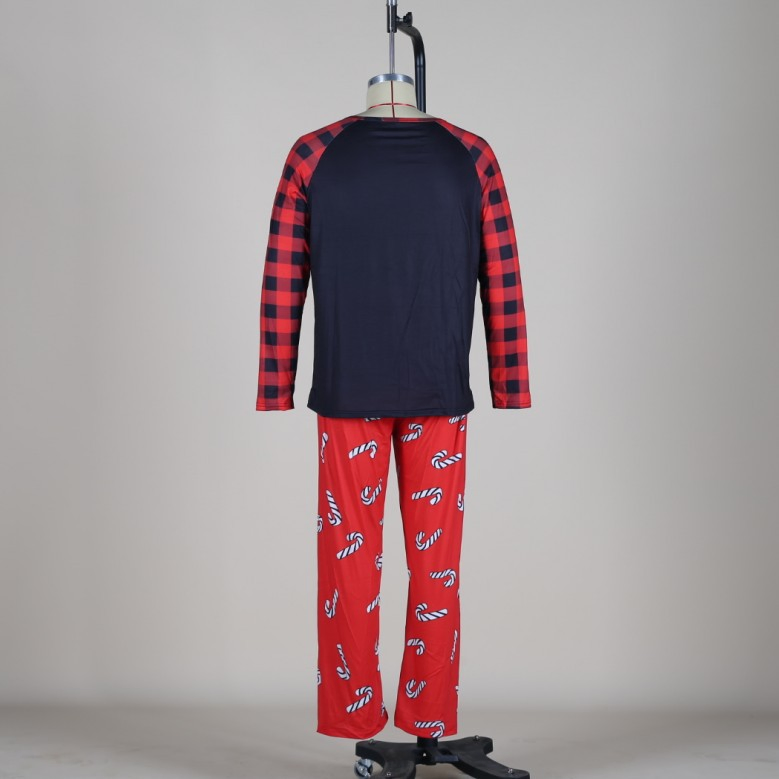 Pijamas de vacaciones a medida con estampado de cuadros para reuniones familiares