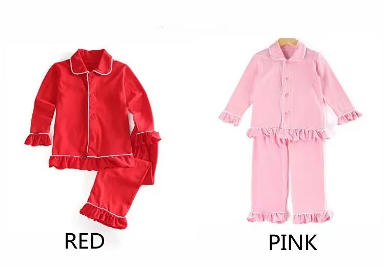 Conjunto de pijamas navideños clásicos para niños, ropa de punto sólida para niños, conjunto de pijama, pijamas familiares, pijama