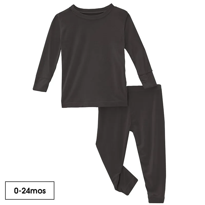 Suave transpirable suave niños pijama conjunto manga larga ropa de salón Conjunto de pijama