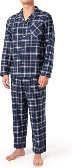 Pijamas de manga larga para mujeres de algodón, conjuntos de ropa de casa para parejas, pijamas para hombres