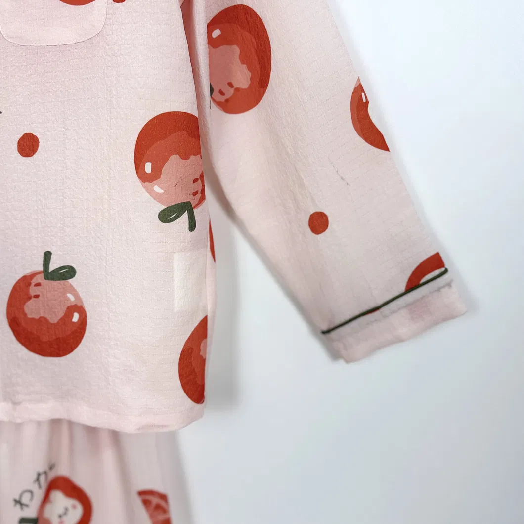 Conjunto de pijama elegante de seda personalizada de verano, holgado y masivo