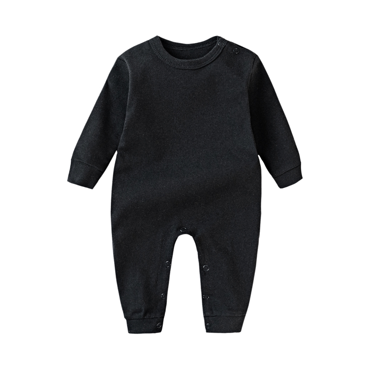 Pijama de bebé de manga larga en blanco de algodón orgánico para recién nacidos