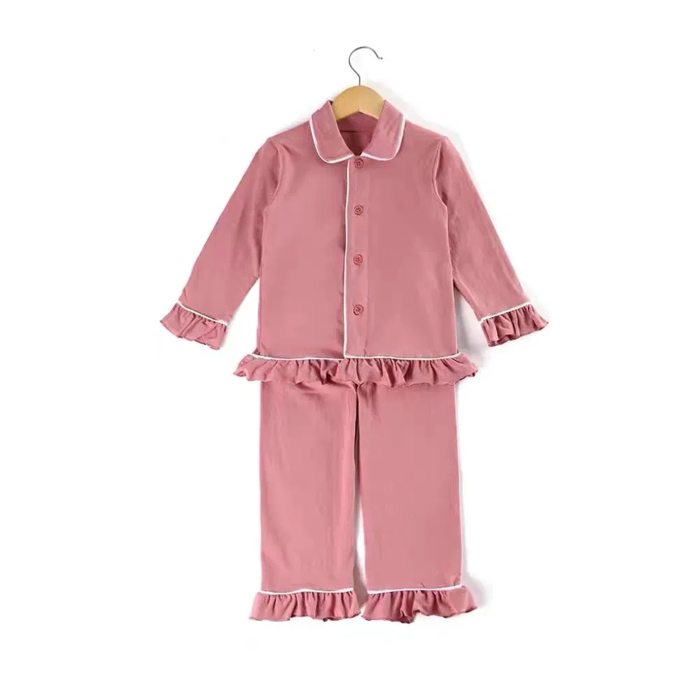Conjunto de pijamas navideños clásicos para niños, ropa de punto sólida para niños, conjunto de pijama, pijamas familiares, pijama