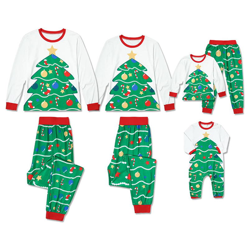 Conjuntos de pijamas a juego de algodón personalizados para parejas, mujeres y hombres, para la familia, ideales para las vacaciones de Navidad, pijamas para niños y ropa para bebés
