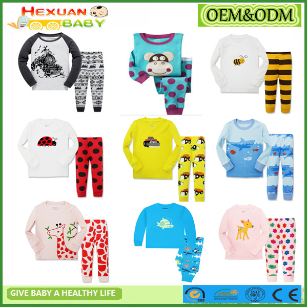 2-7y, Ropa de Niños Pijamas de Manga Larga para Niños Ropa de Dormir