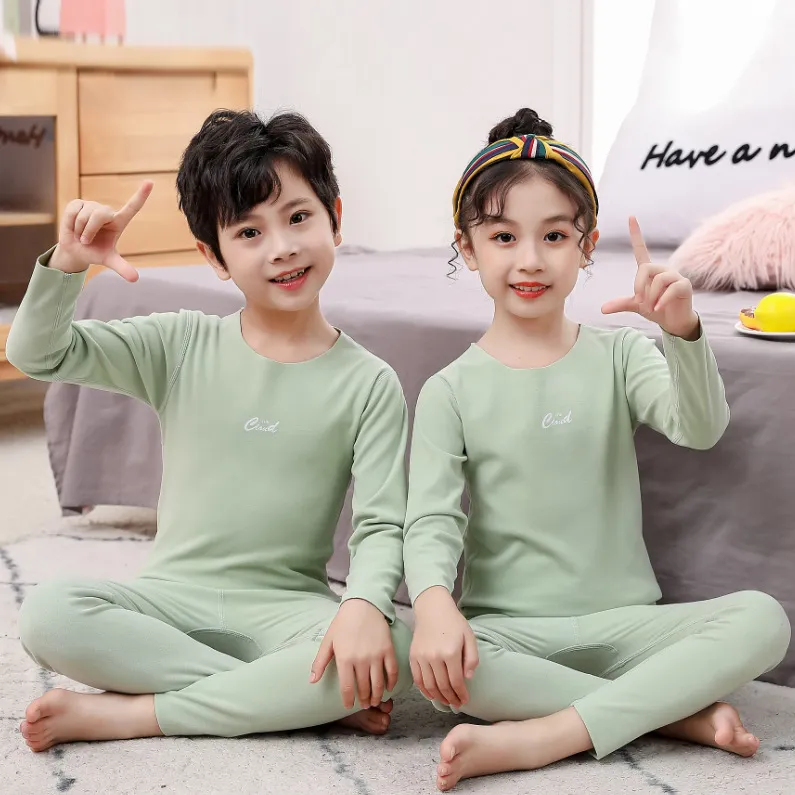 Pijamas para niños pequeños, pijamas de lujo de modal y algodón, pijamas familiares