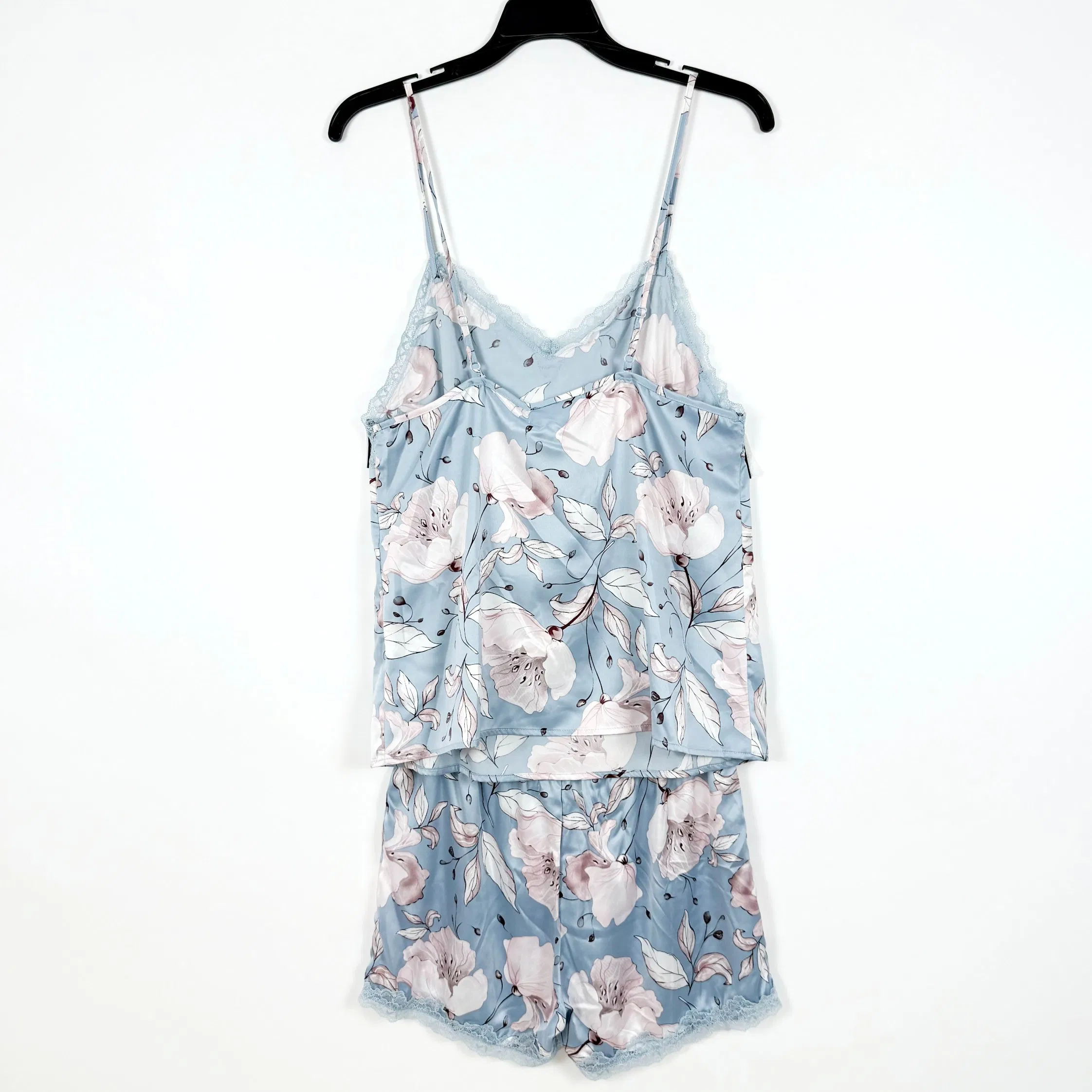 Ropa de dormir de mezcla de seda modal al por mayor conjunto de pijama