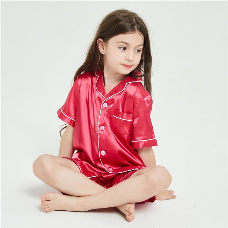 Pijamas de manga corta para niños como ropa de dormir con conjunto de ropa de casa