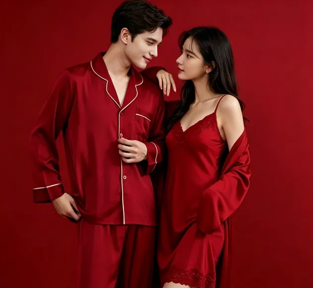 Conjunto de loungewear de manga larga hermoso con diseño de tela transpirable